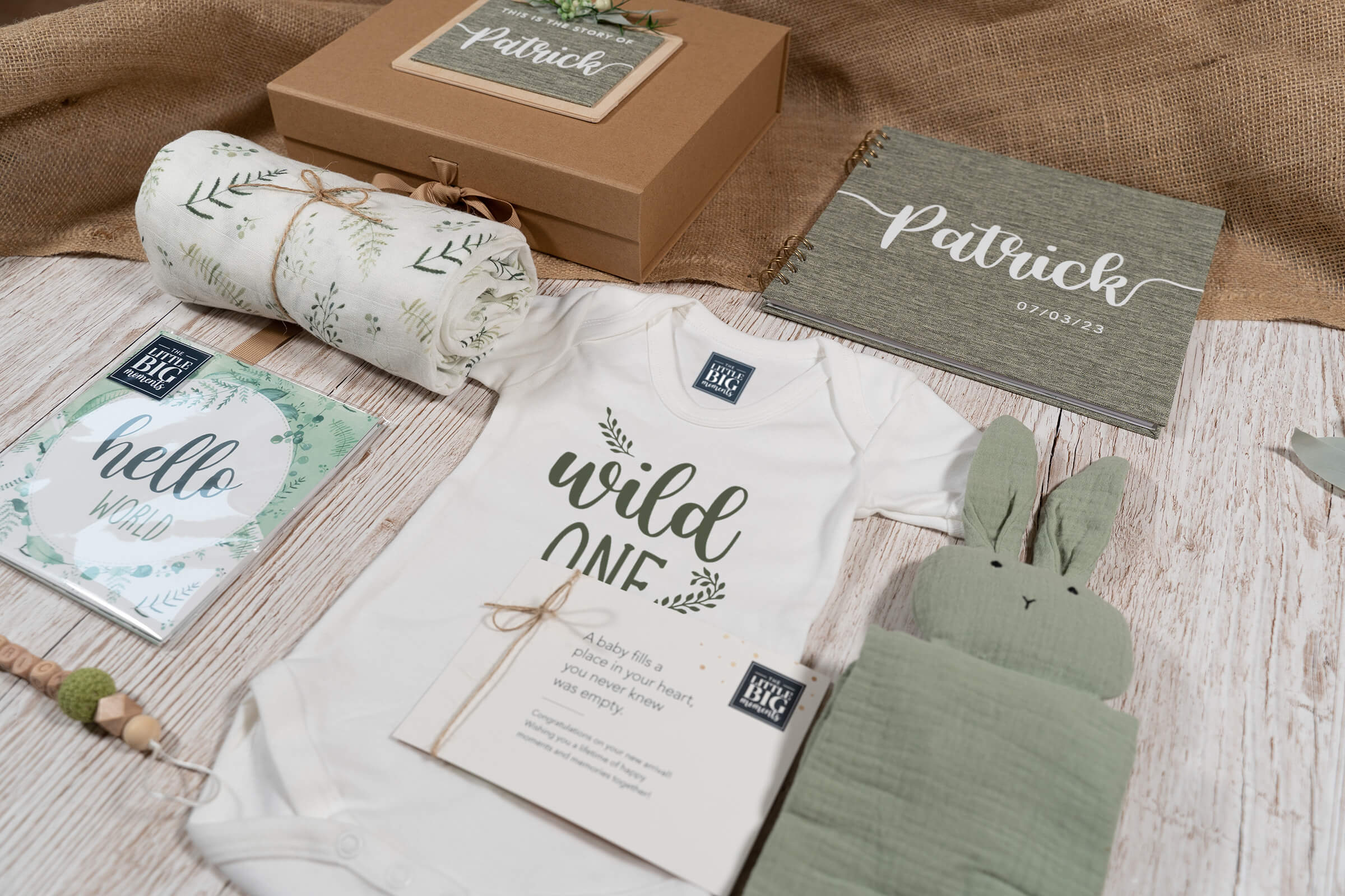 'Wild One' Premium Baby Gift Set - Green