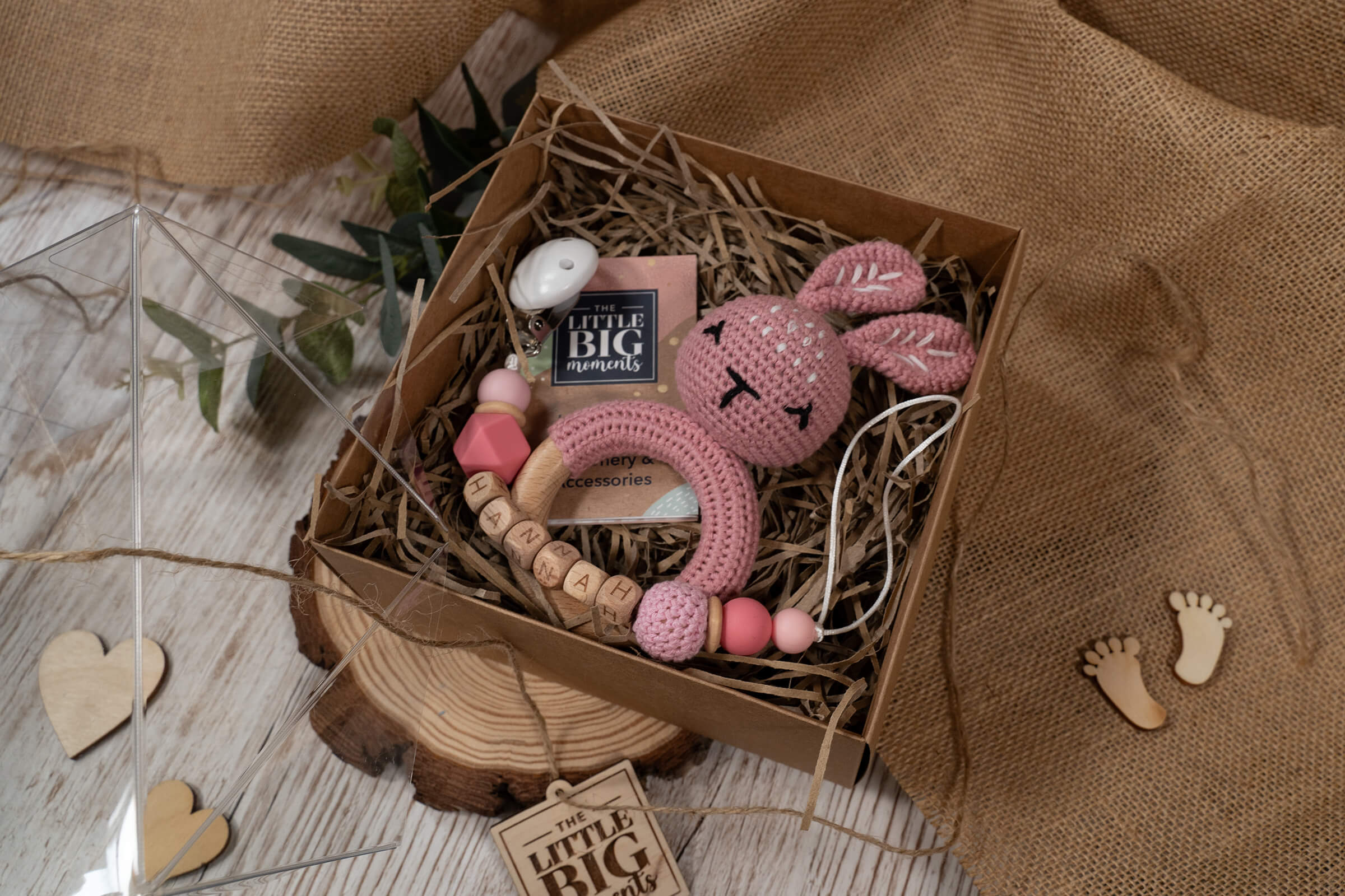 Crochet Bunny Mini Gift Set - Pink