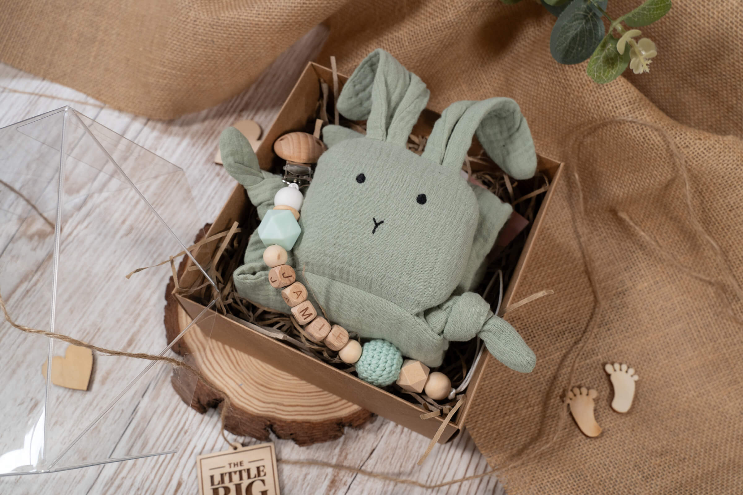 Bunny Comforter Mini Gift Set - Teal