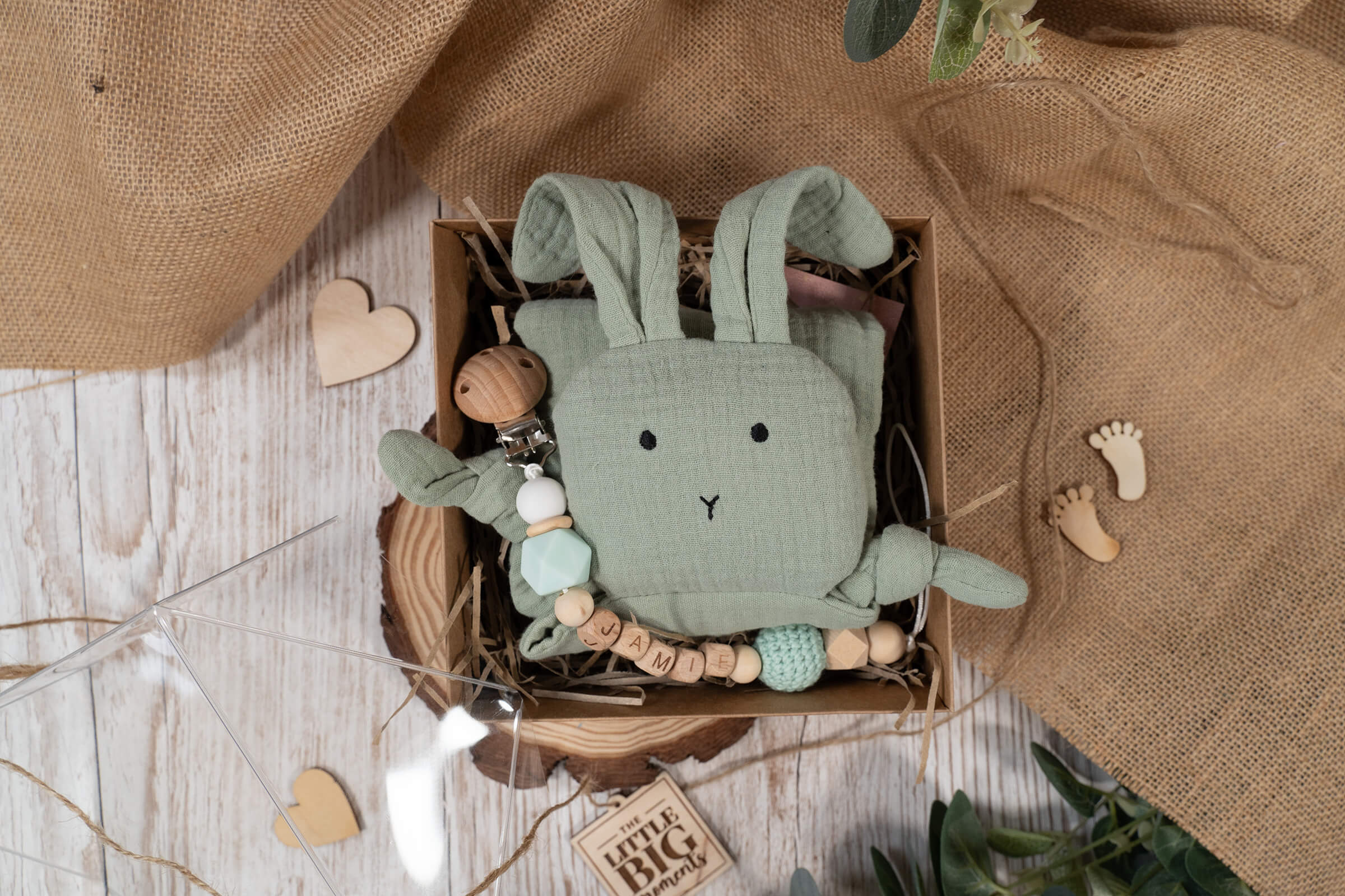 Bunny Comforter Mini Gift Set - Teal