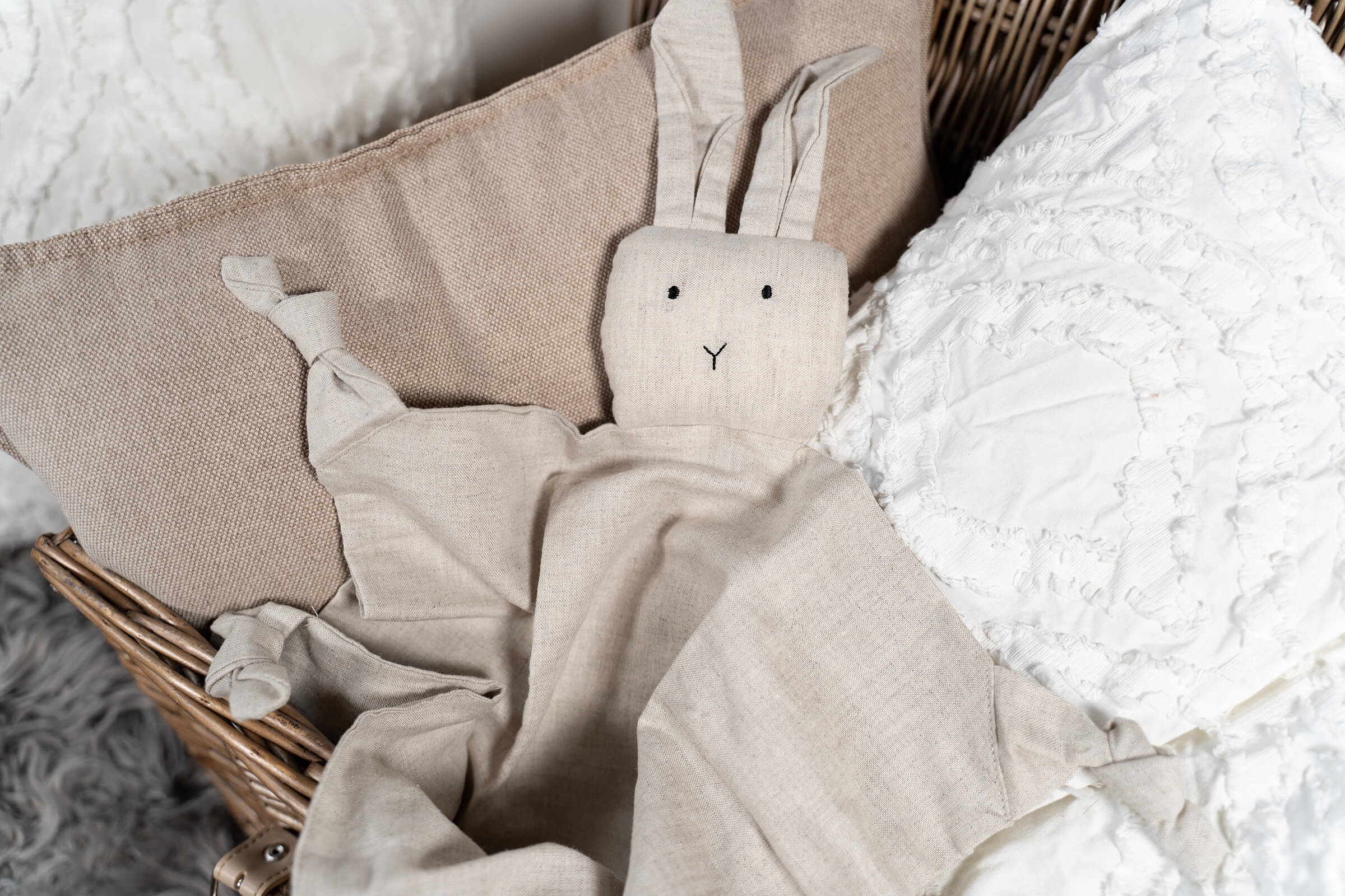 Cotton Bunny Comforter - Beige