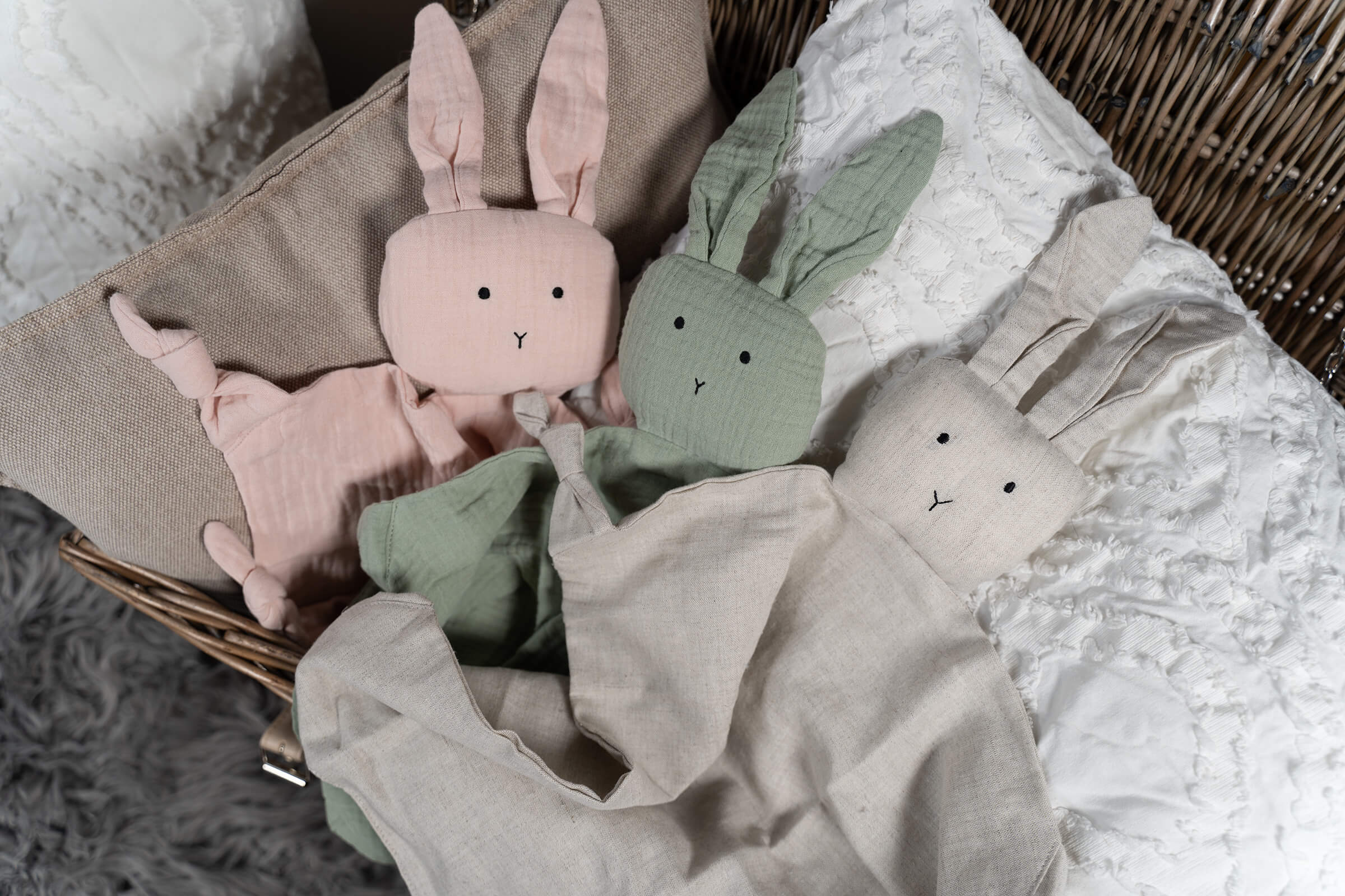 Cotton Bunny Comforter - Beige