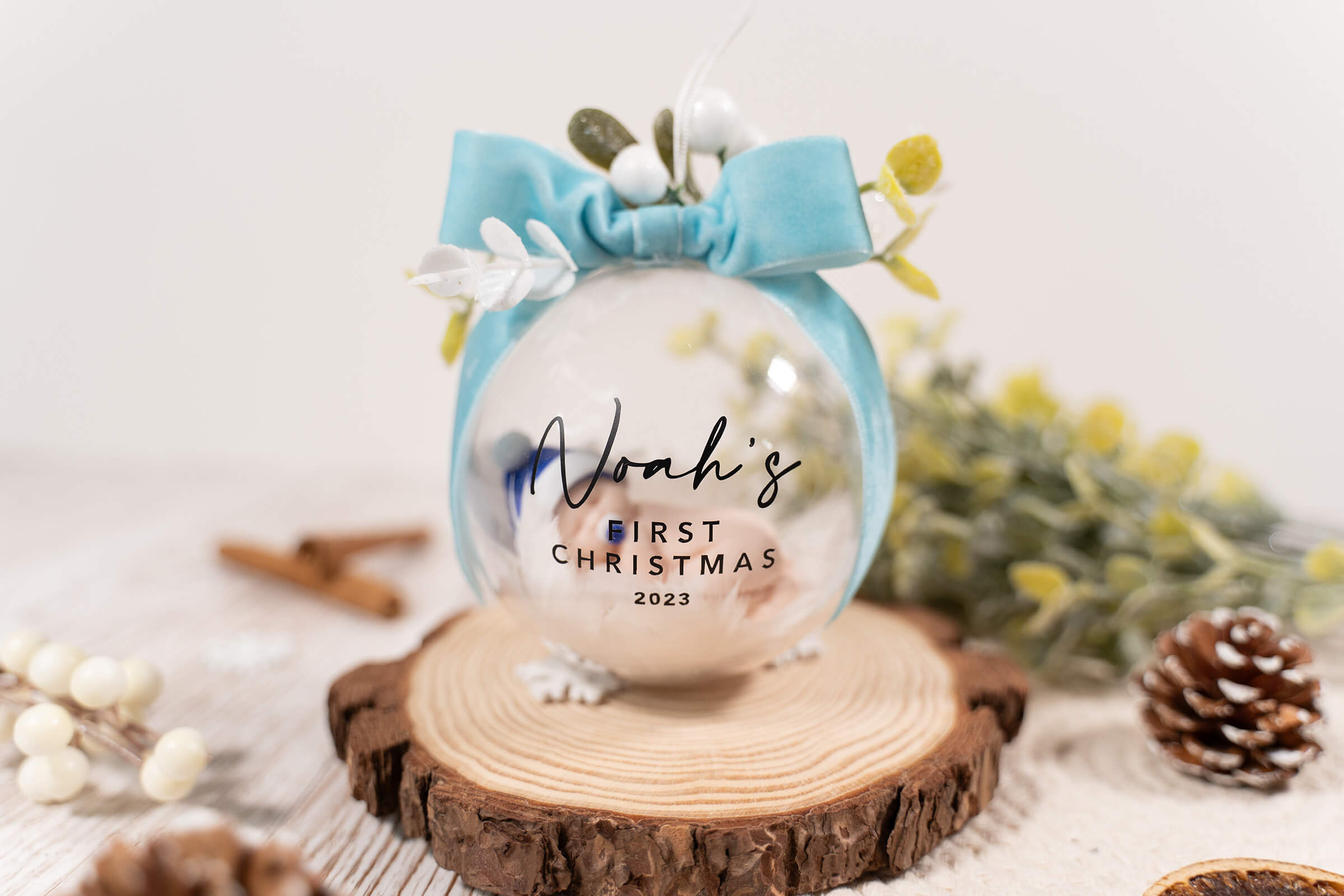 Baby's First Christmas Bauble - Blue