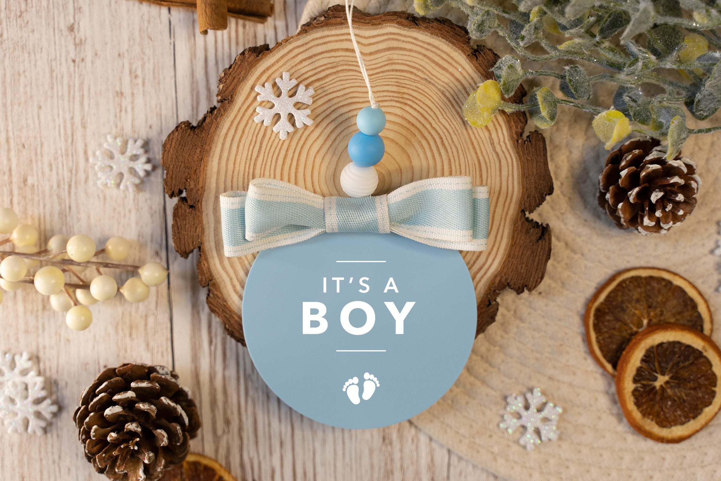 It's a Boy Gender Reveal Christmas Decoration