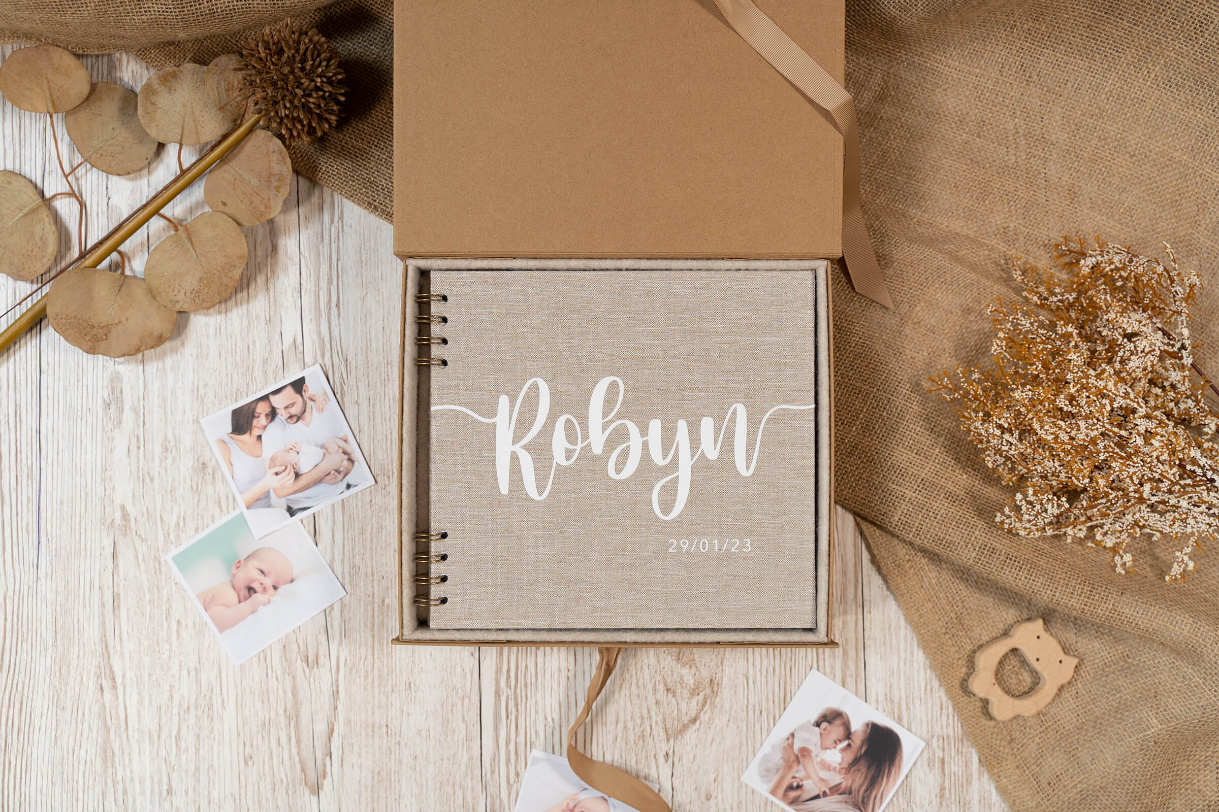'The Story of You' Woodland Baby Gift Set - Taupe