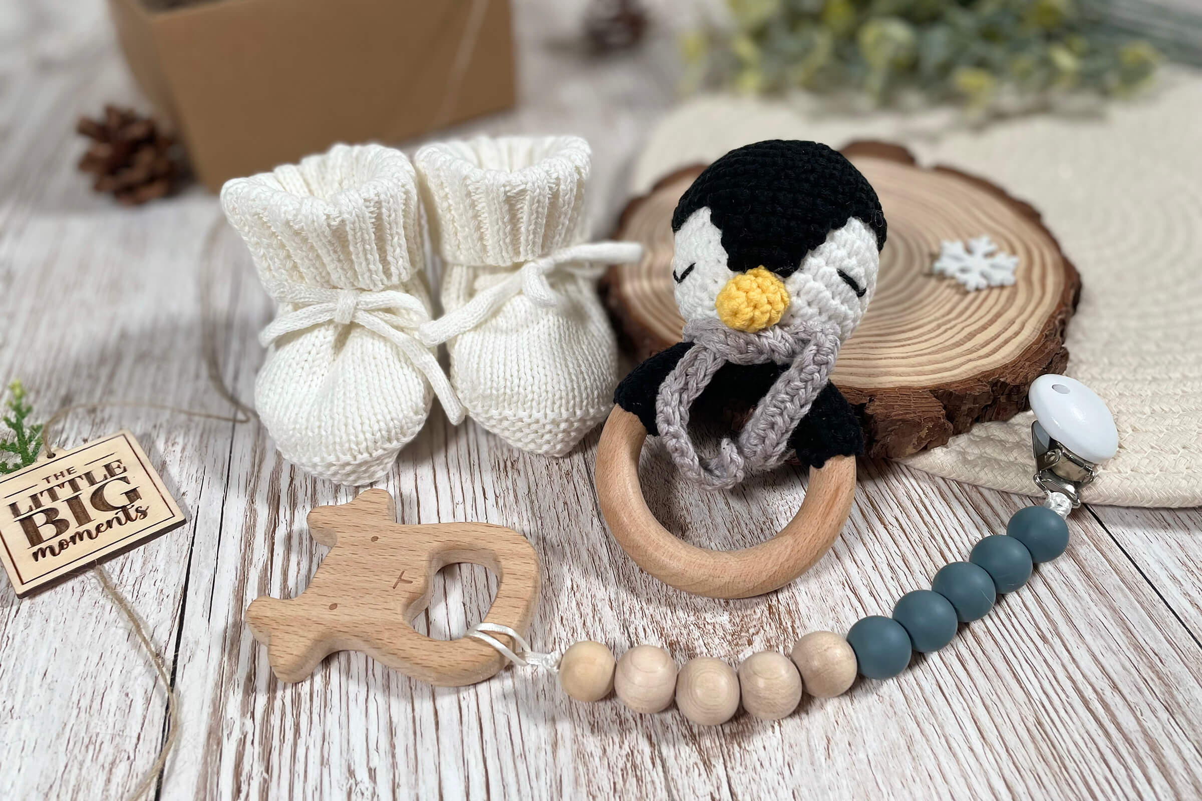 Crochet Penguin Mini Gift Set