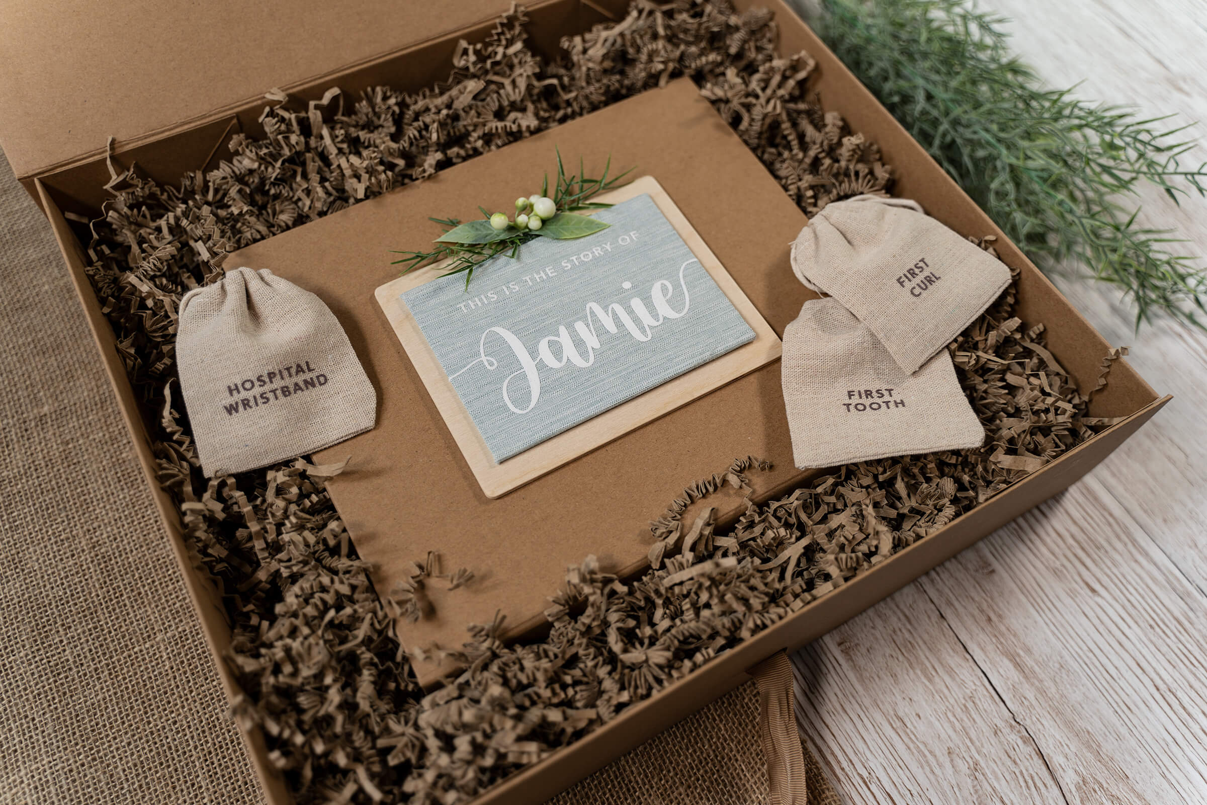 'The Story of You' Woodland Baby Gift Set - Teal