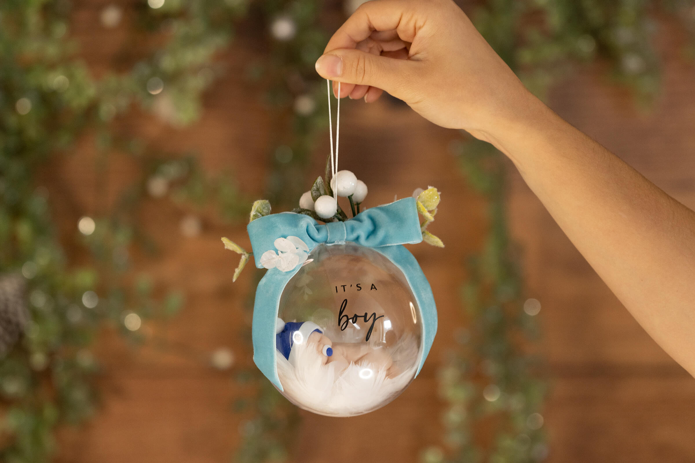 It's a Boy Gender Reveal Christmas Bauble
