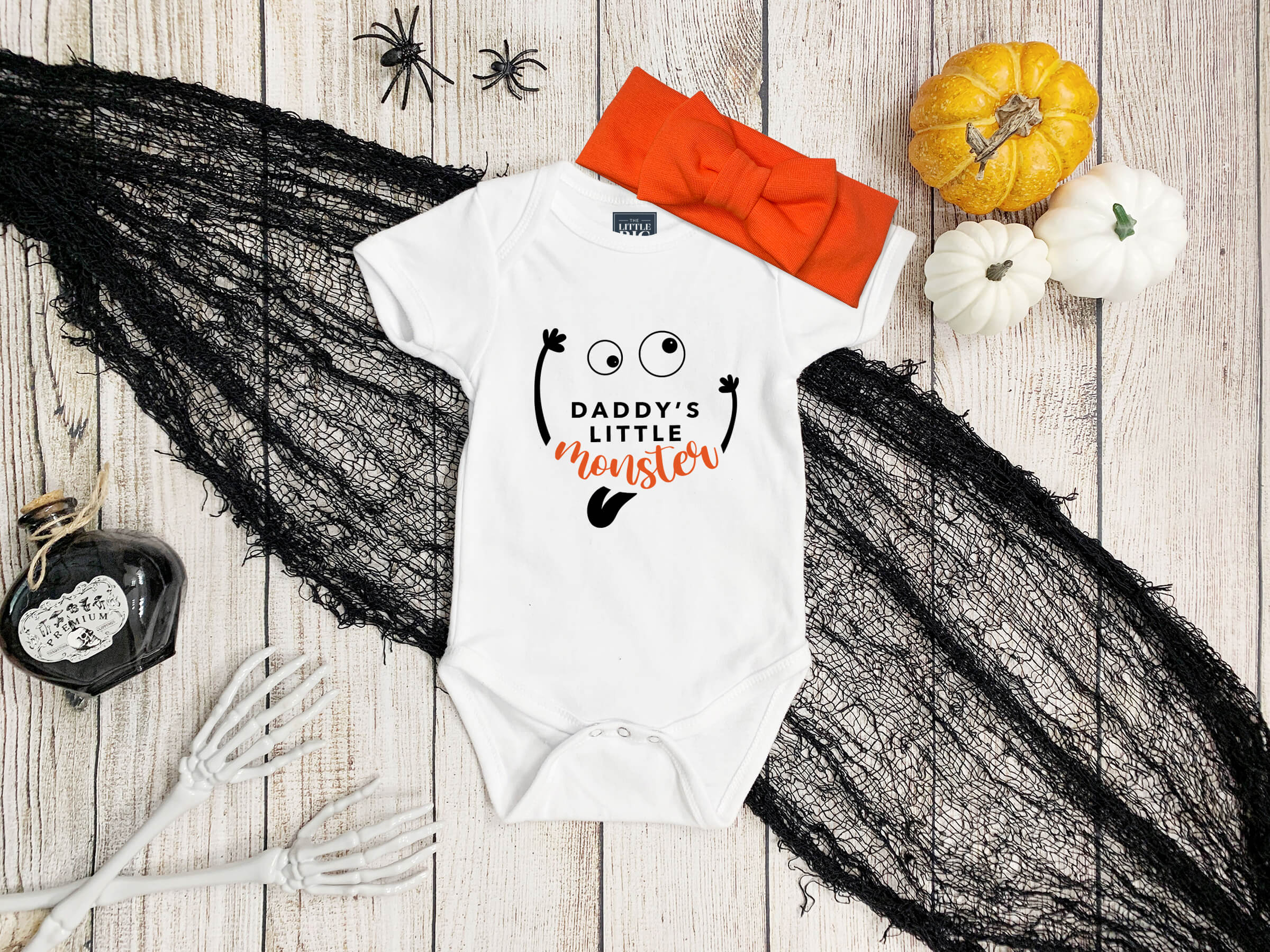 Daddy's Little Monster - Baby Halloween Outfit