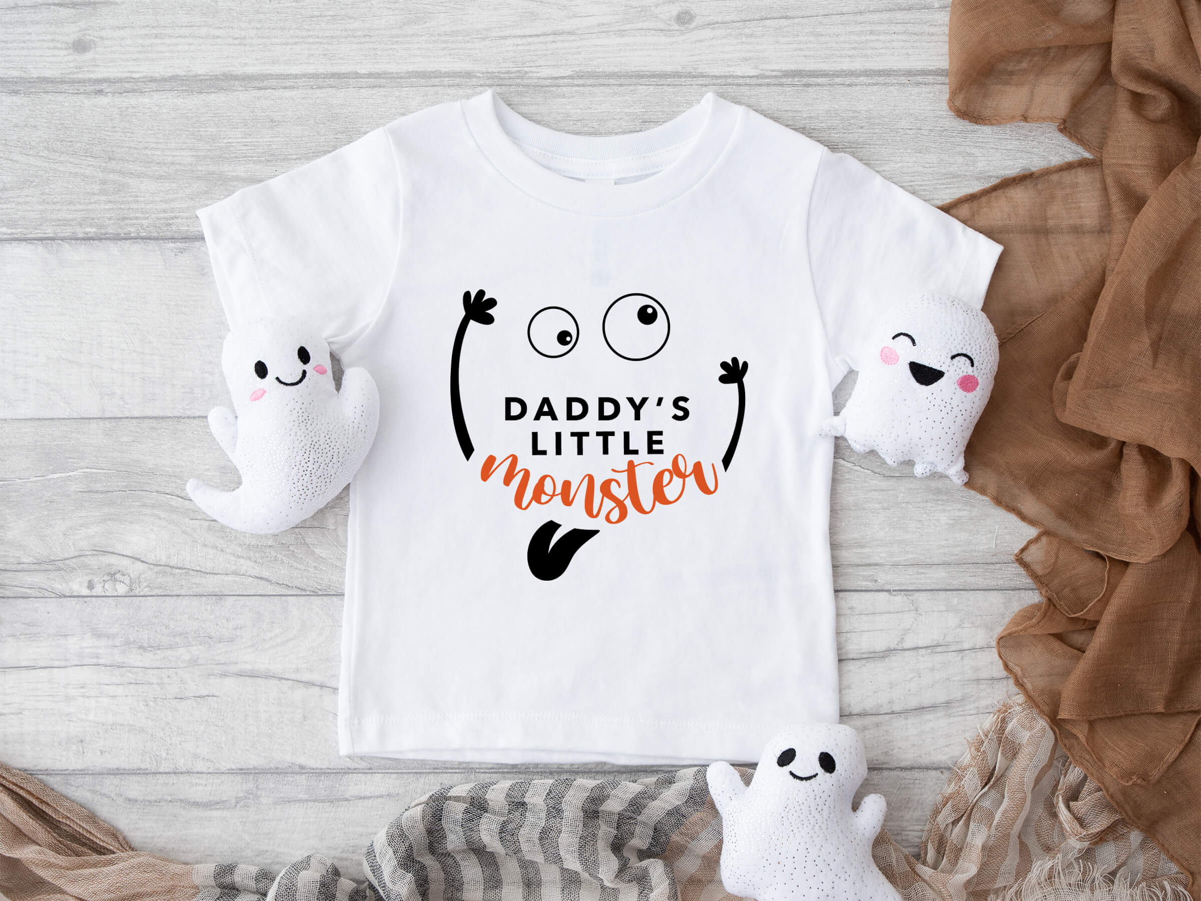 Daddy's Little Monster Kids Halloween t-shirt
