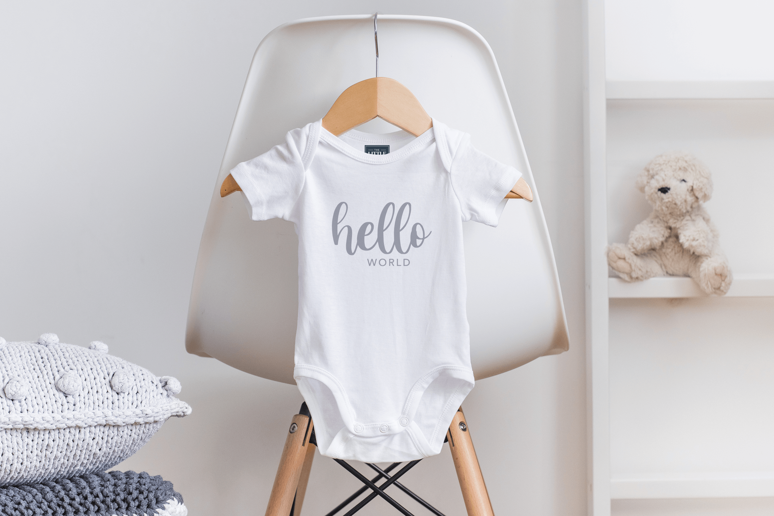 Hello World Baby Announcement Bodysuit