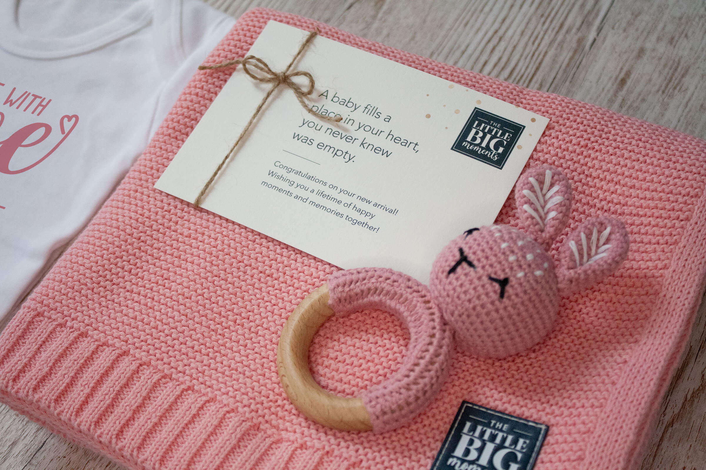 pink baby gift set