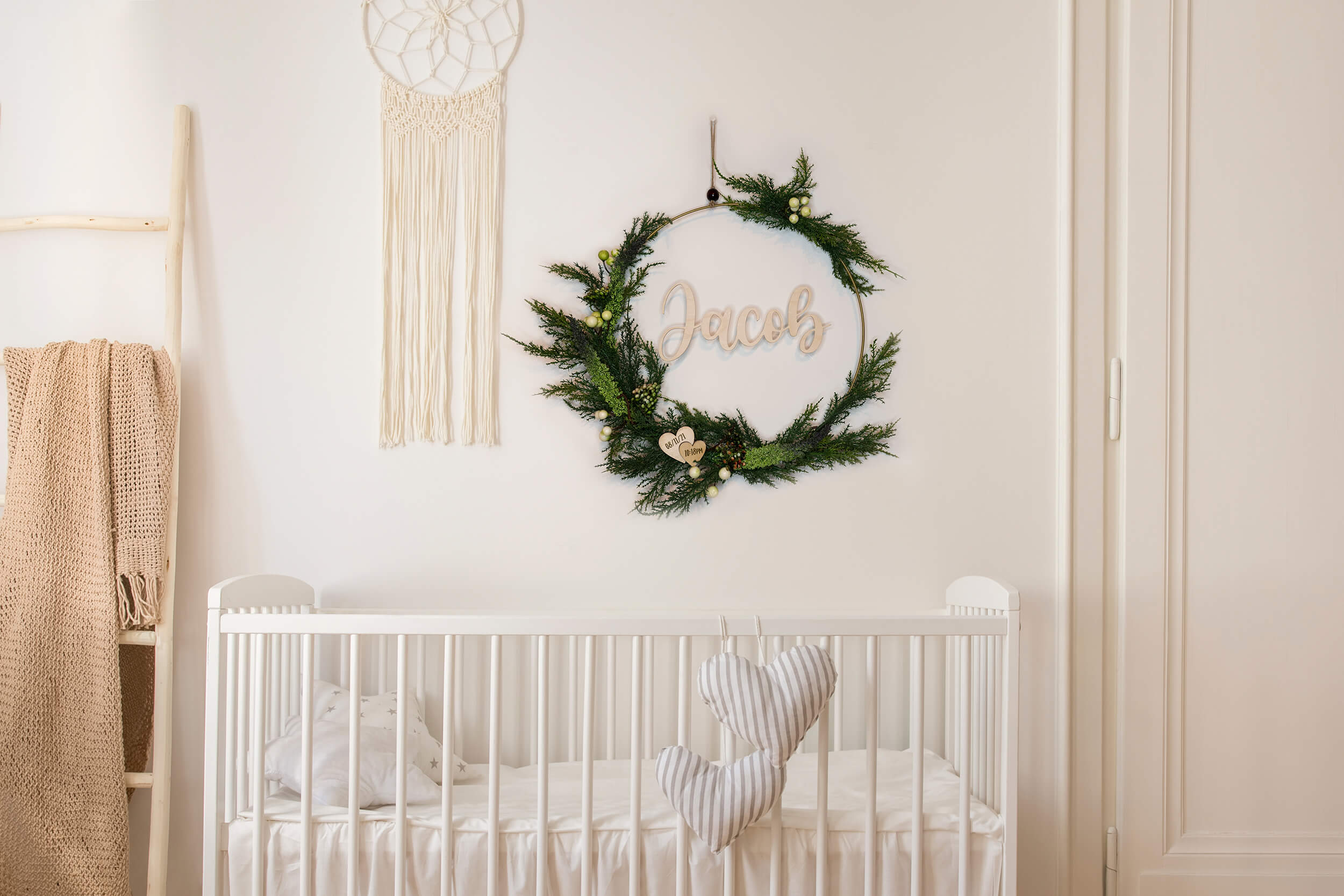 Cypress Baby Name Wreath